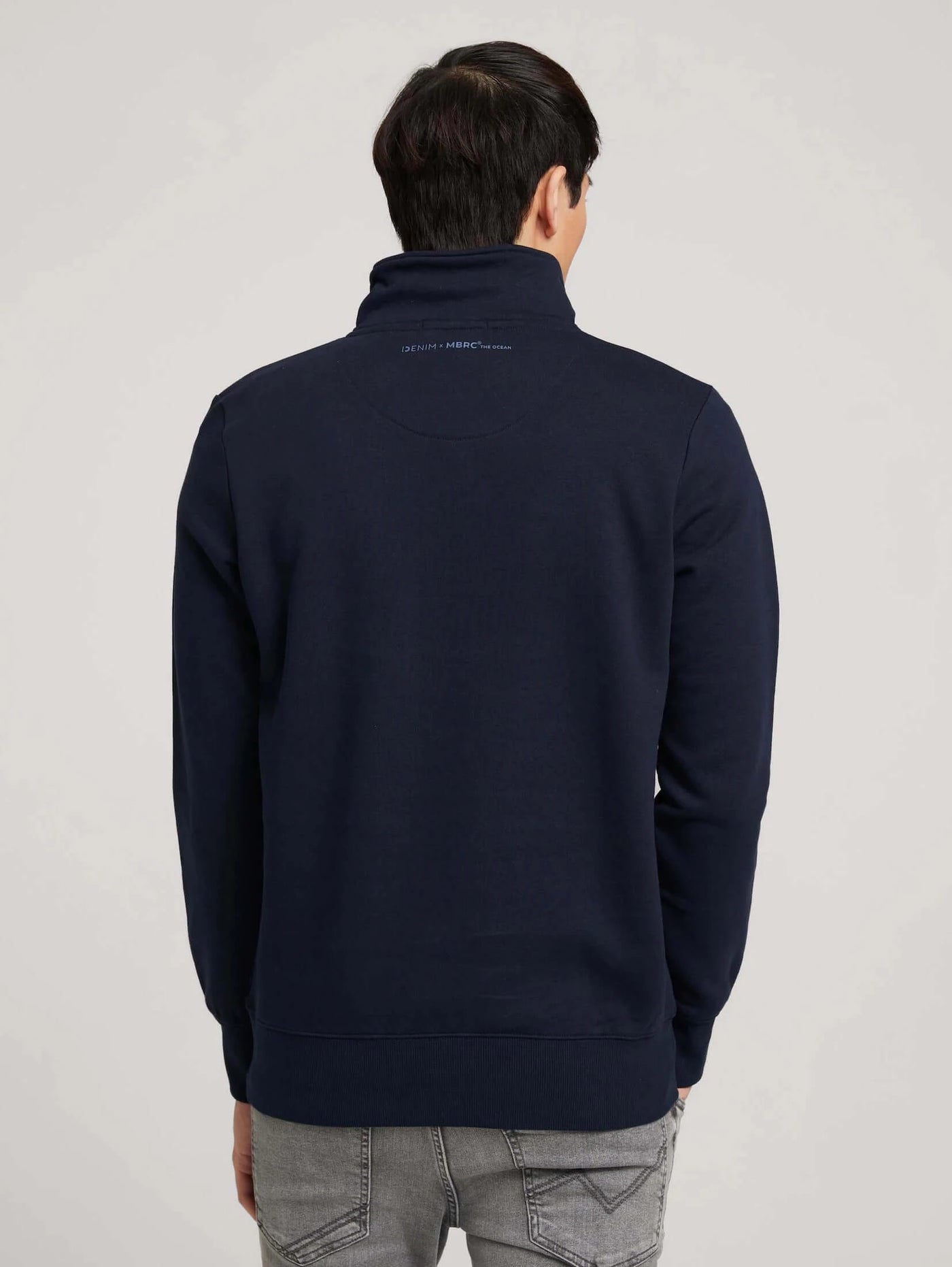 MBRC@TOMTAILOR - MEN STAND-UP SWEATER - BACK VIEW