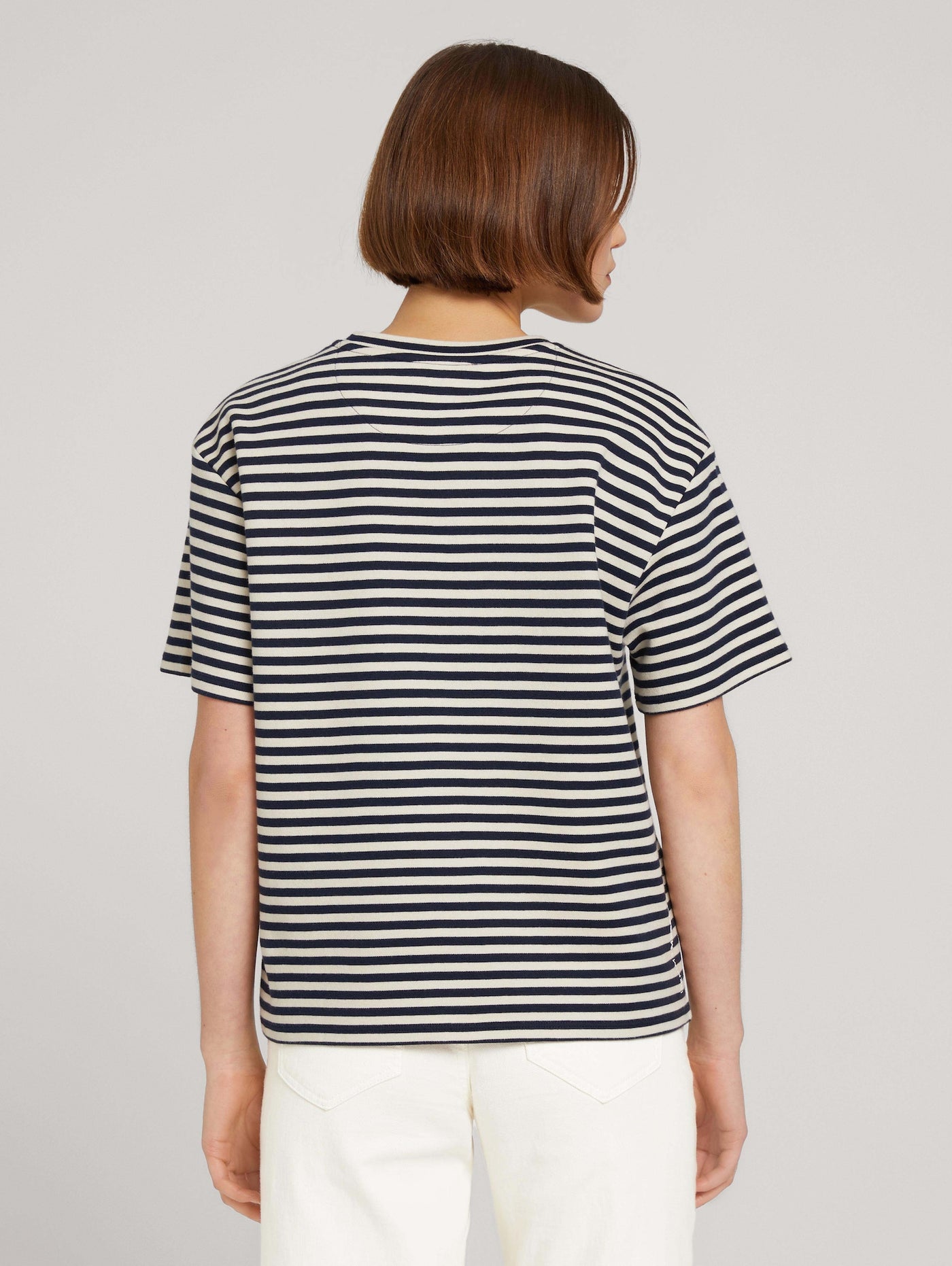 MBRC@TOMTAILOR WOMEN STRIPED T-SHIRT - BACK VIEW