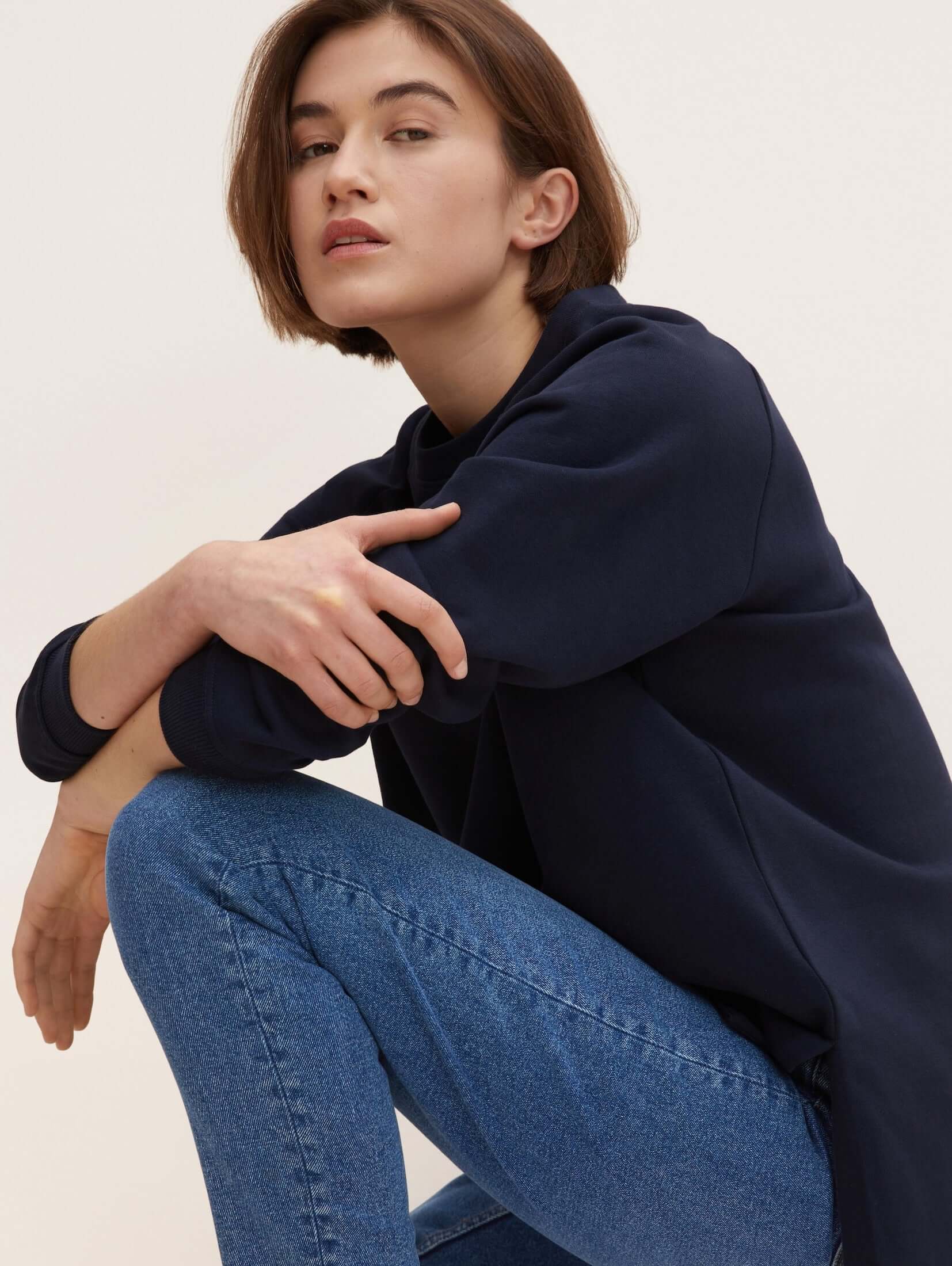 MBRC@TOMTAILOR - LONG SWEATSHIRT - WOMEN - SZENE