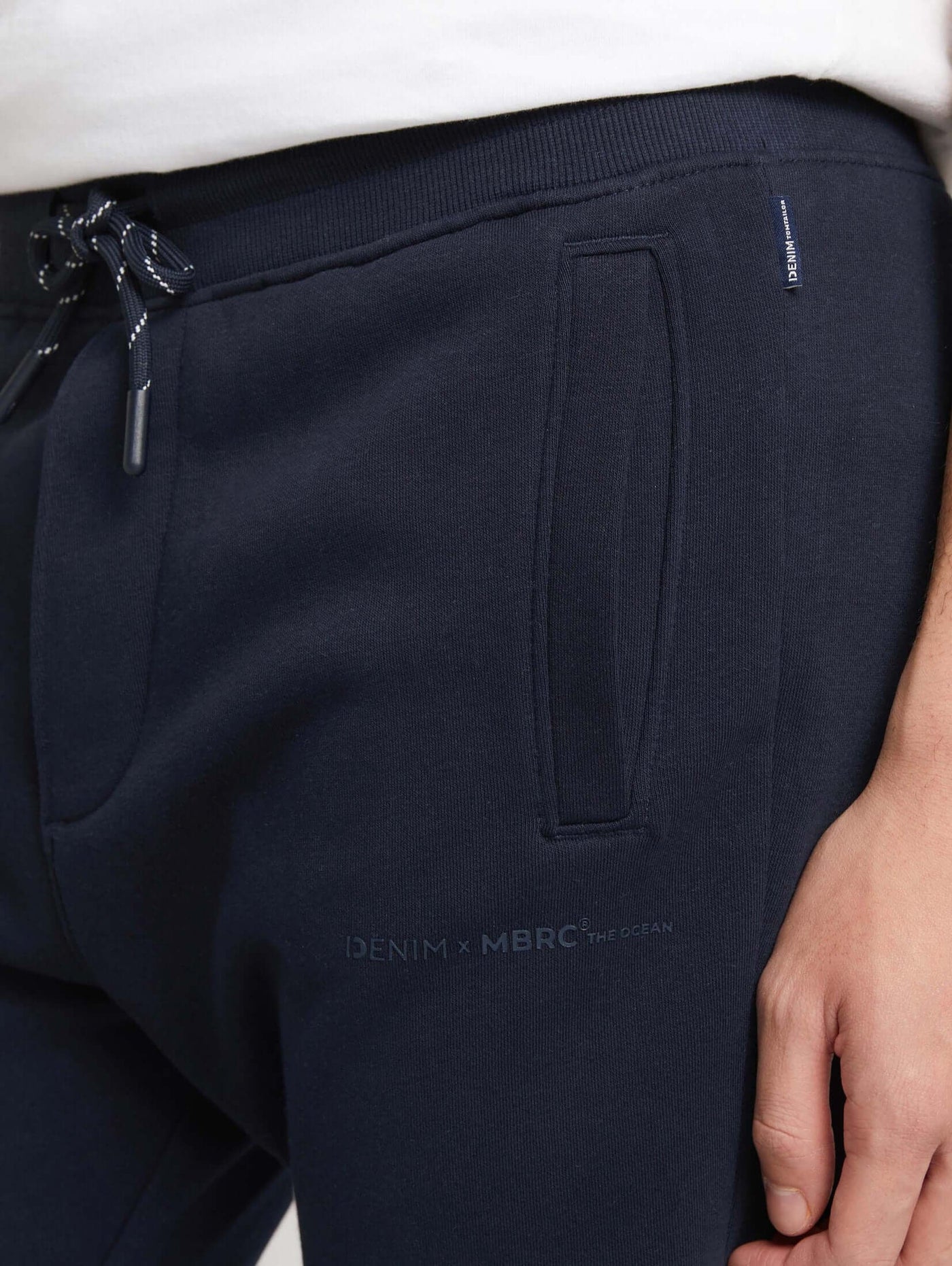 MBRC@TOMTAILOR - MEN BLUE SWEATPANTS - POCKET VIEW