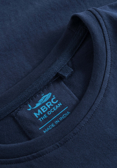 MBRC MEN SUSTAINABLE BLUE T-SHIRT "LIGHT BLUE LOGO" - INSERT