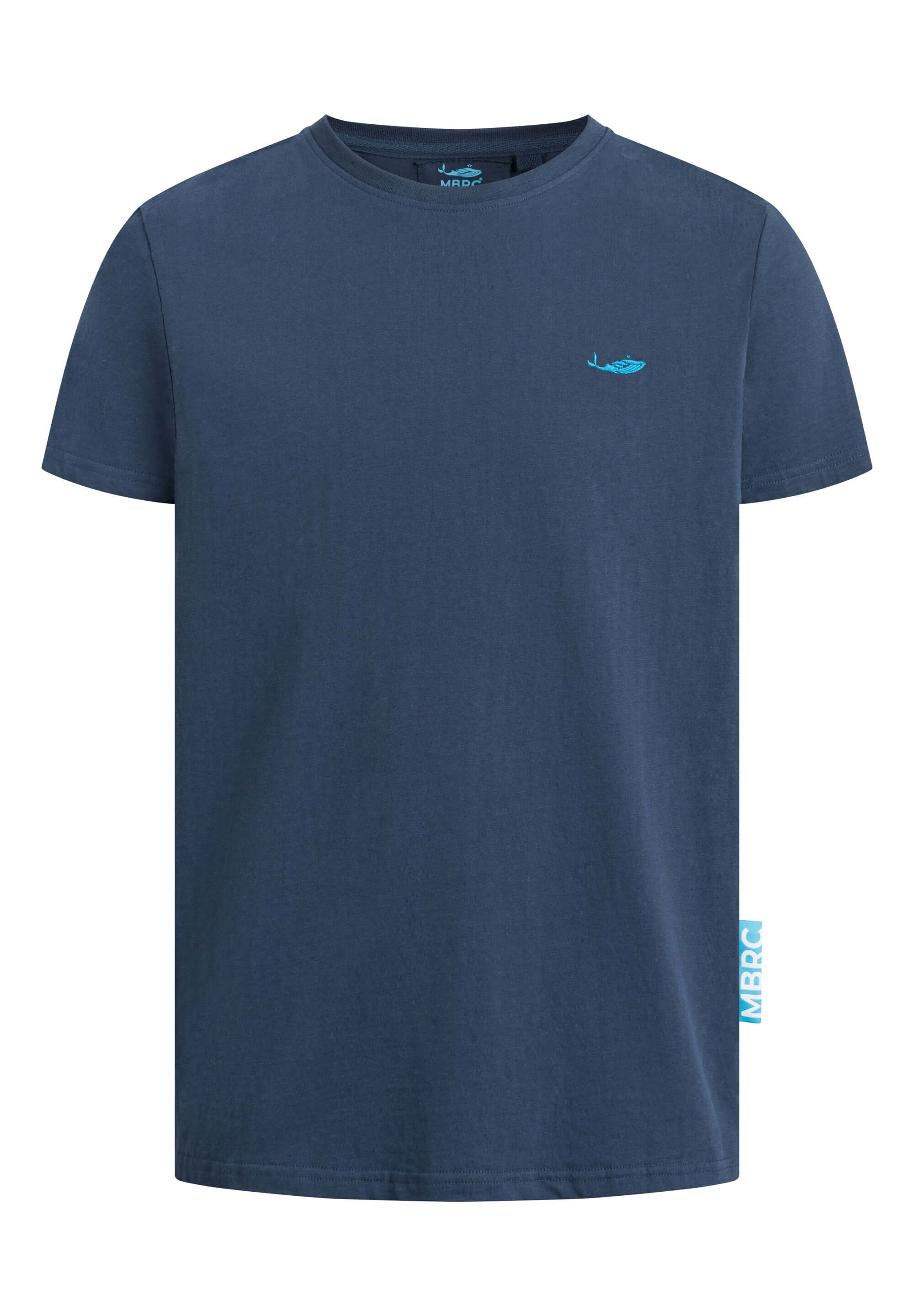 MBRC MEN BLUE T-SHIRT "LIGHT BLUE LOGO" - FRONT
