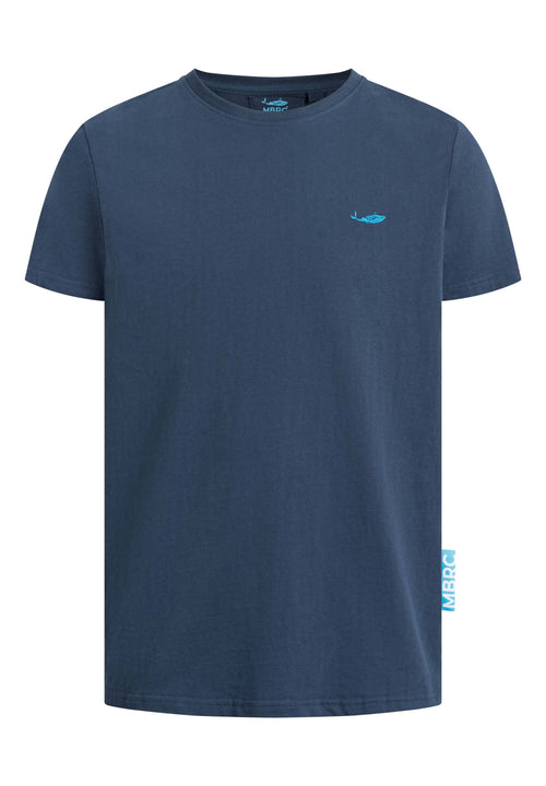 MBRC MEN BLUE T-SHIRT "LIGHT BLUE LOGO" - FRONT