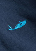 MBRC MEN BLUE T-SHIRT "LIGHT BLUE LOGO" - "WHALE" LOGO