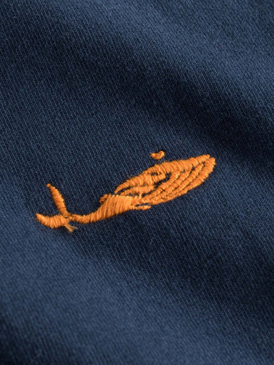 MBRC UNISEX OCEAN SWEATSHIRT BLUE "ORANGE LOGO"