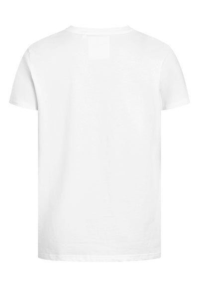 MBRC MEN SUSTAINABLE WHITE T-SHIRT WHITE "DARK BLUE LOGO" - BACK
