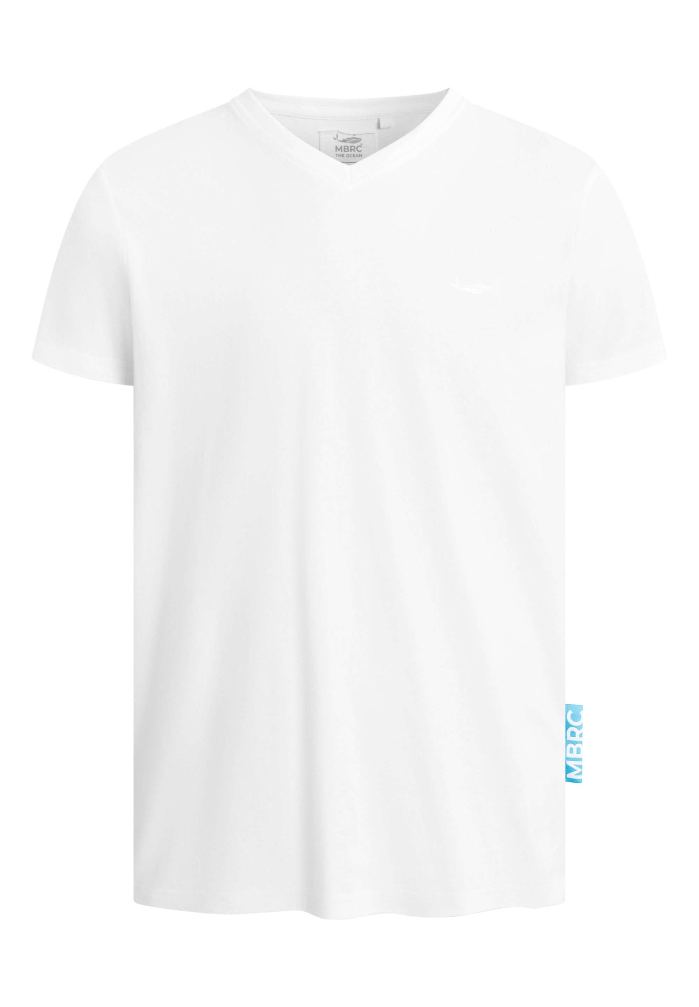 MBRC MEN SUSTAINABLE WHITE T-SHIRT "WHITE LOGO" - FRONT