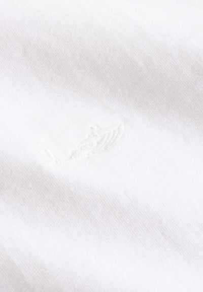 MBRC MEN SUSTAINABLE WHITE T-SHIRT "WHITE LOGO" - WHALE