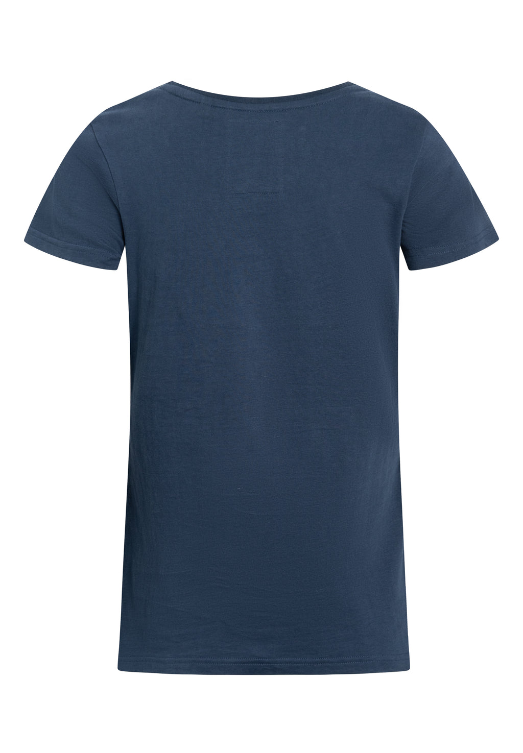 MBRC WOMEN BLUE ROUND NECK T-SHIRT "PINK LOGO" - BACK