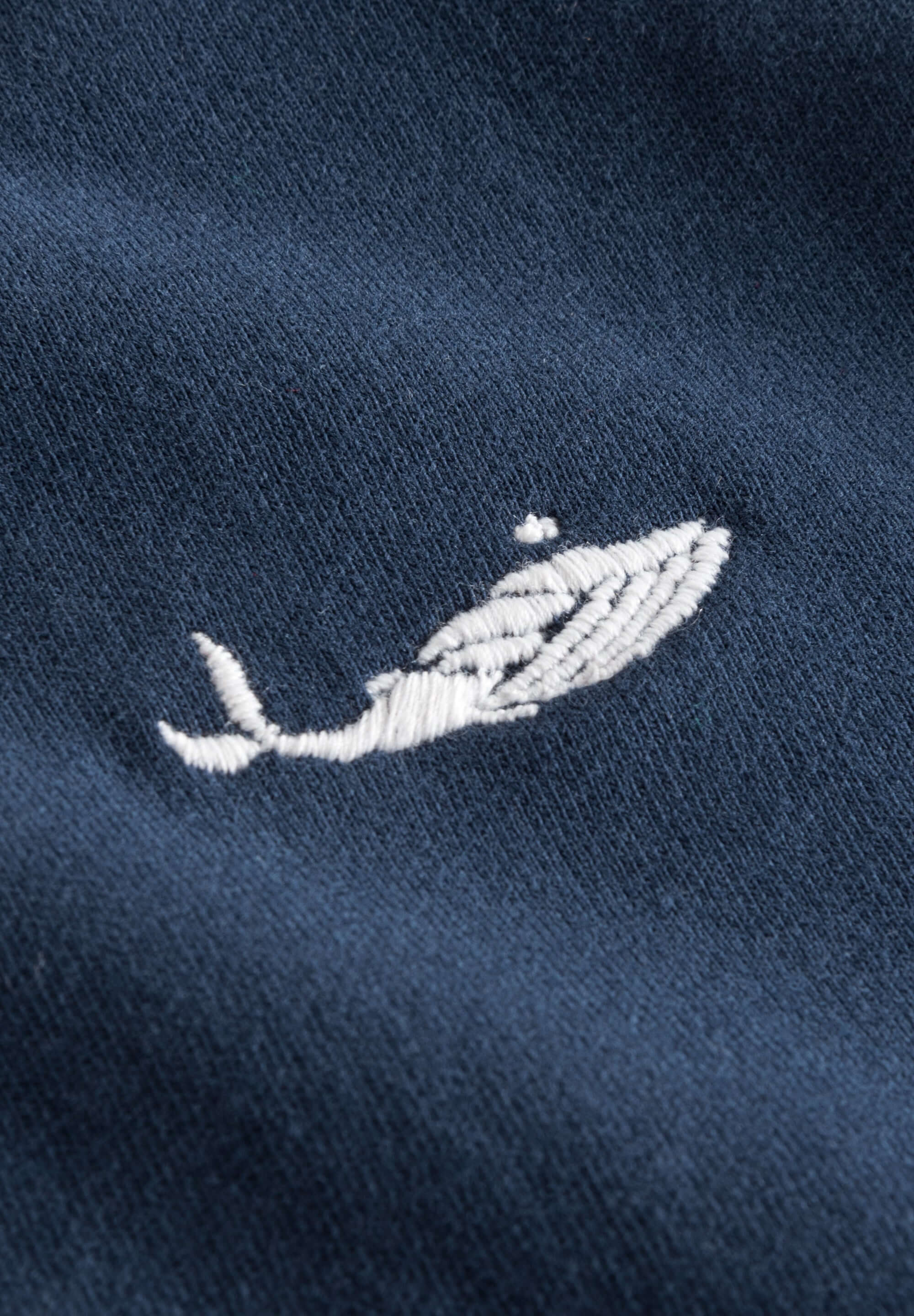 MBRC WOMEN BLUE ROUND NECK T-SHIRT "WHITE LOGO"