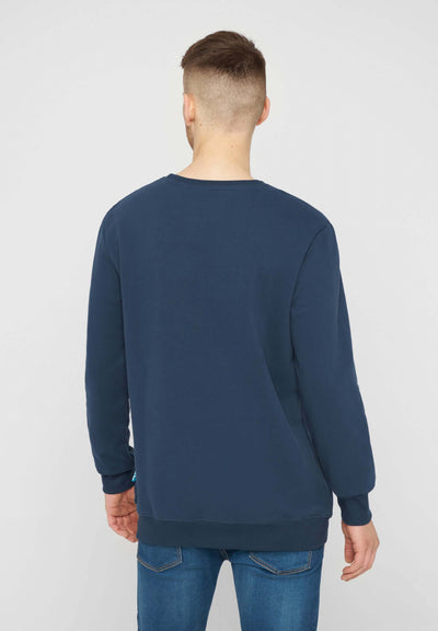 MBRC UNISEX OCEAN SWEATSHIRT BLUE "DARK BLUE LOGO" - BACK VIEW MEN