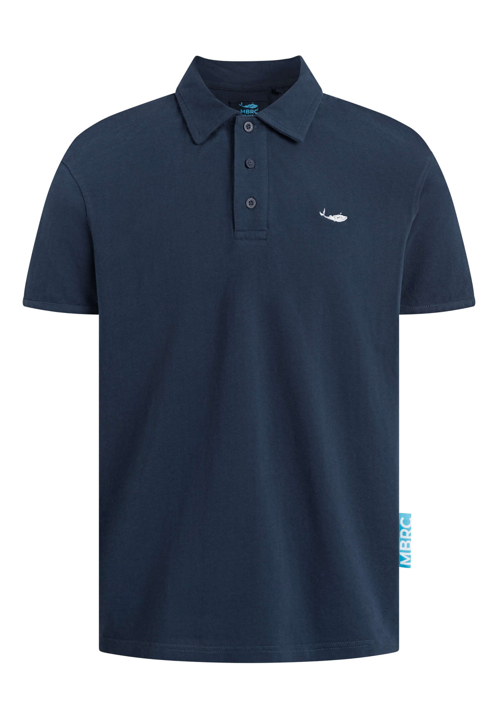 MBRC UNISEX BLUE OCEAN POLO "WHITE LOGO" - FRONT