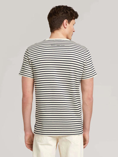 MBRC@TOMTAILOR - MEN STRIPED T-SHIRT - BACK VIEW